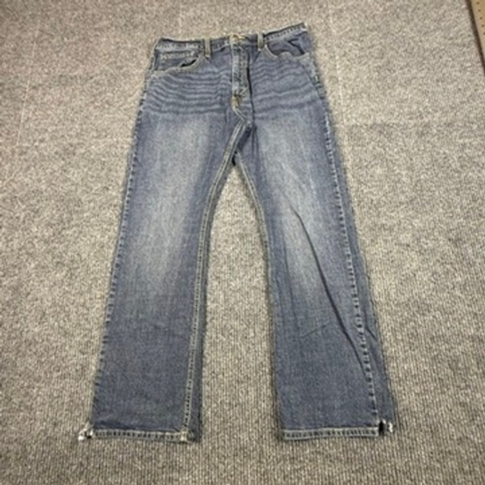 Levi Strauss Signature Mens Bootcut Jeans Medium Wash Denim measures 36x30
